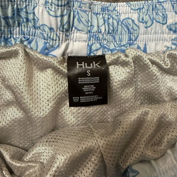 Huk Fishing Shorts Mens S Performance Swim Trunks Breathable Floral Pattern - Picture 4 of 7